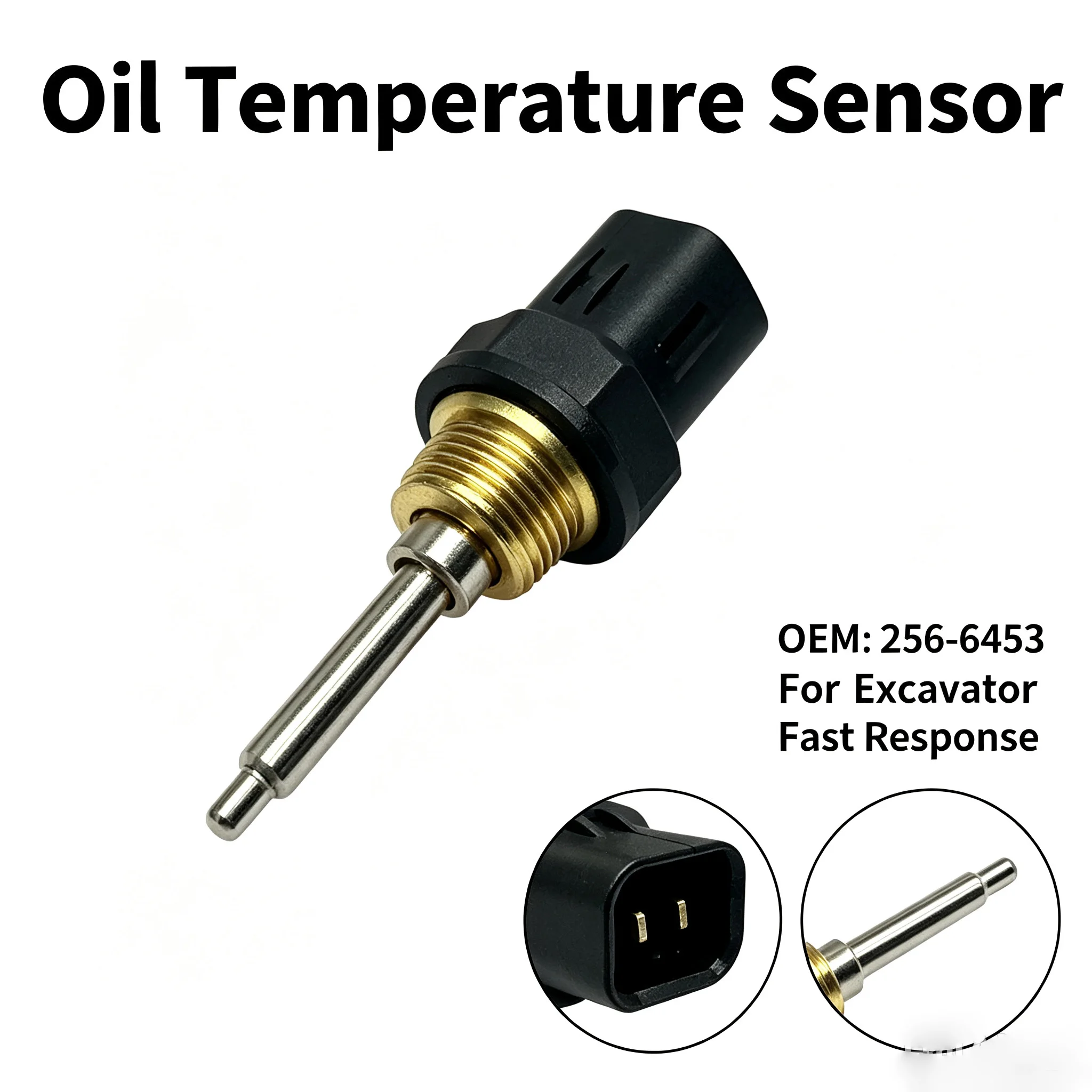 Oil Temperature Sensor 256 6453 For Caterpillar E345D E330D  FOR Excavator 256-6454 Oil Temperature Sensor 1pc