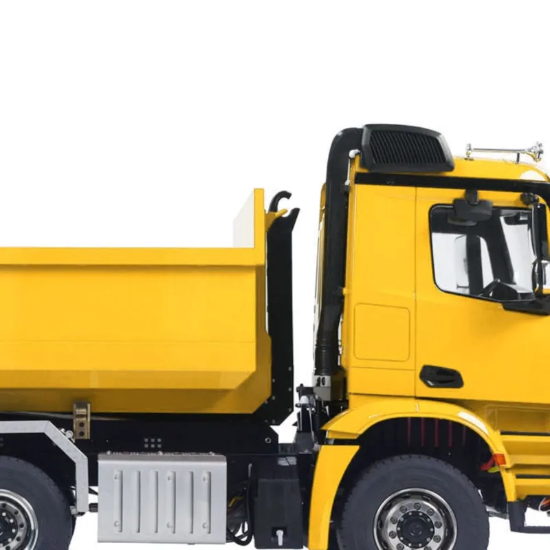 

RC Hydraulic Roll On Off Full Dumper Truck Metal 1/14 8x8 Controlled 3-speed Dump Car Vehicle Rear Axle Lifting Light Sound Toy