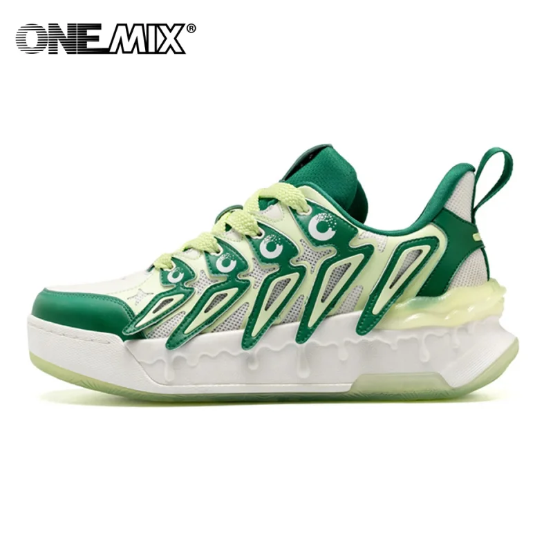 

Спортивные кроссовки ONEMIX High-Top для мужчин и женщин, повседневные лоферы на толстой подошве, амортизирующие кроссовки для бега для подростков 2381