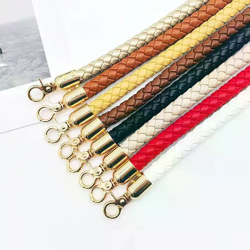 1Pcs DIY Replacement Purse Handle 30cm PU Leather Braided Shoulder Bag Strap Bag Short Handles For Handbag Belt Accessories