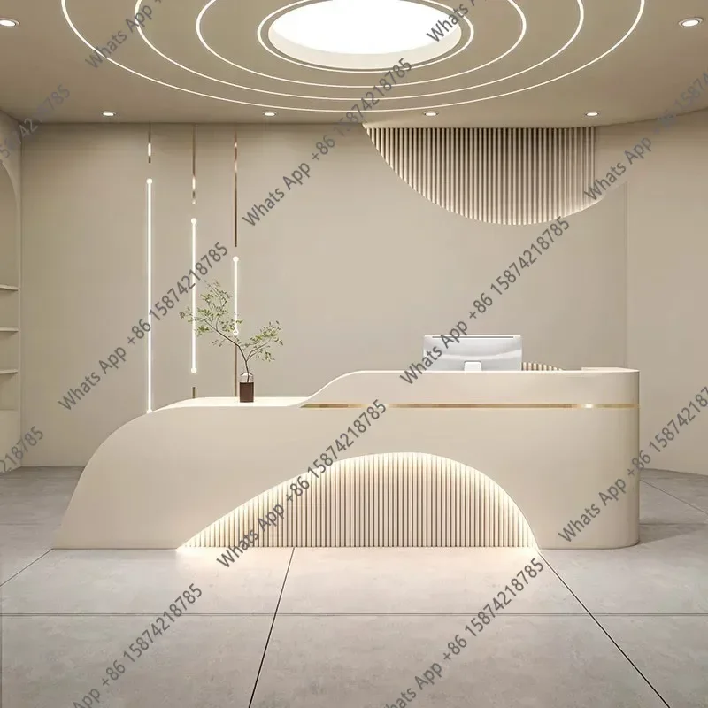 S A Organizers Pulpit Front Reception Desk Podium Lectern Wooden Podium Standing Office Cashier Lectern Mostrador Unique Furnitu