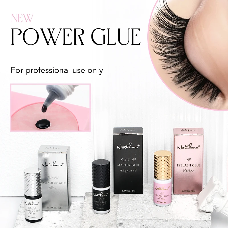 NATUHANA UV GLUE Adhesive For Eyelash Extensions Adhesive 1-3 S Fast Drying Strong False Eye Lash  Glue