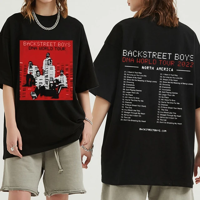 Backstreet Boys Band DNA USA Tour 2022 T-Shirt Unisex 90s Vintage Tee Shirt  Mens Womens Hip Hop Rock T-Shirts Streetwear Tops - AliExpress