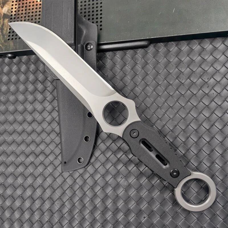 Kydex Sheath Knife High hardness 8CR13MOV Blade G10 Handle Pocket Knife Outdoor Field Survival Camping EDC Tool Household Tools