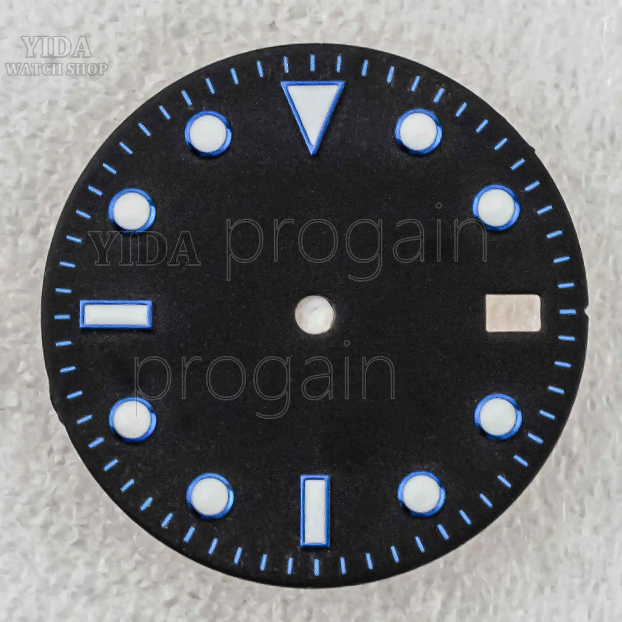 Модифицированный циферблат часов, зеленые светящиеся циферблаты, 28,5 мм, подходят для механизма NH34 NH35 NH36, инструменты для ремонта деталей часов SUB GMT, замена