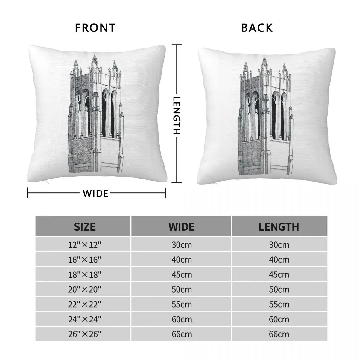 Barbelin Hall Saint Joseph's University Square Pillowcase Polyester Linen Velvet Pattern Decor Throw Pillow Bed Cushion Cover