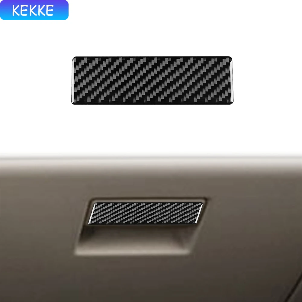 

For Lincoln Navigator（2007-2014）Real Soft Carbon Fiber Trim Sticker Glove box switch Car Interior Accessories