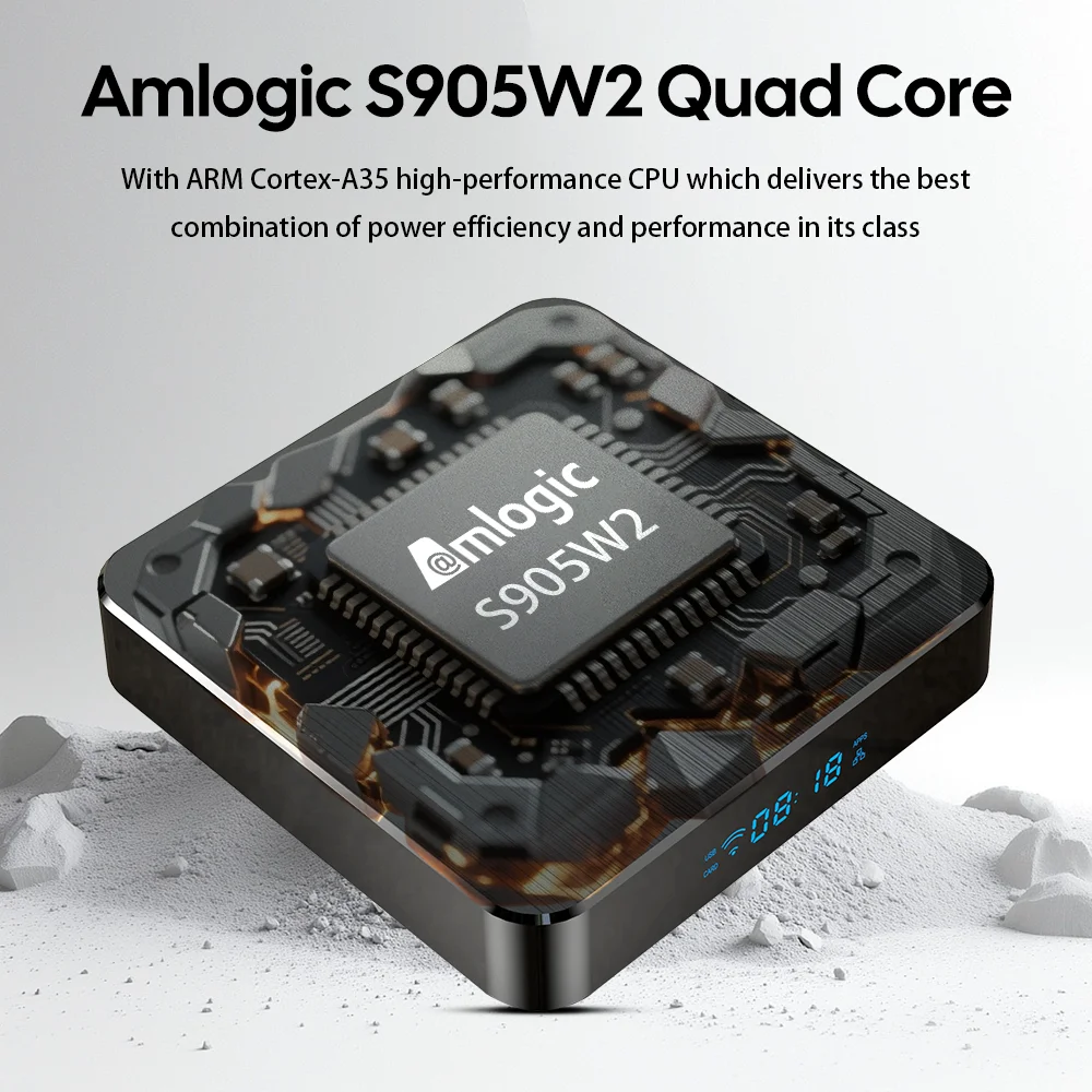 الأصلي X98 PLUS TV Box أندرويد 11 Amlogic S905W2 AV1 2.4G & 5G Dual Wifi BT5.0 4GB 32GB/64GB 4K مشغل الوسائط فك التشفير
