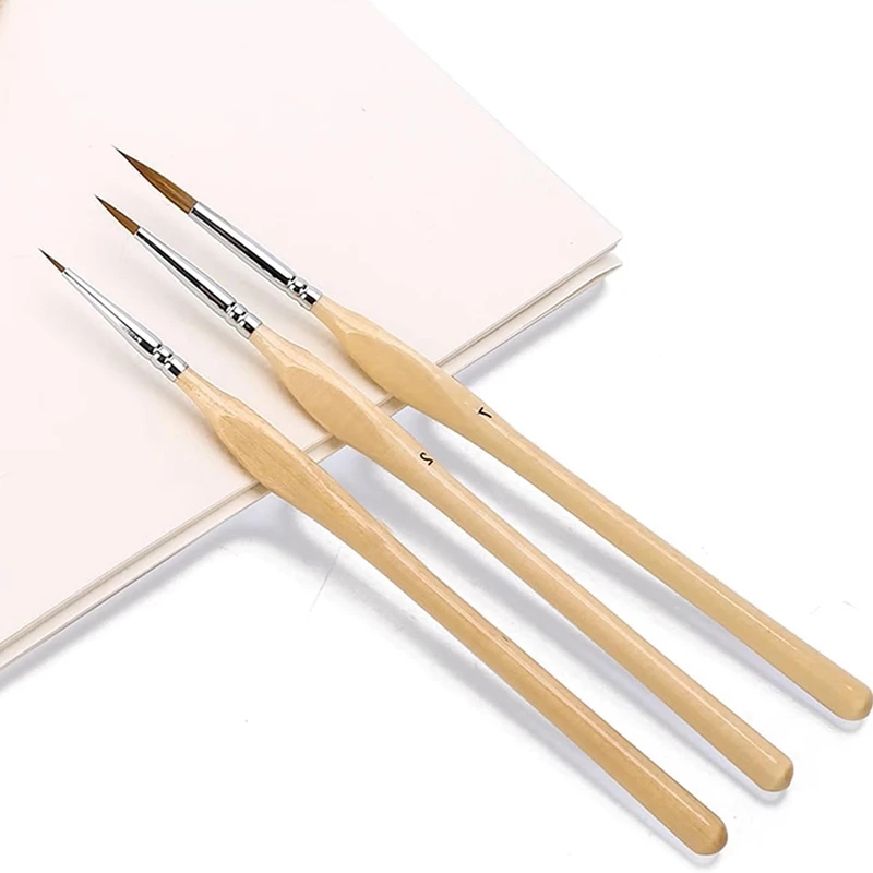 Detail Brushes For Acrylic, Watercolor, Face, Nails, Scale Model Painting, Line Drawing