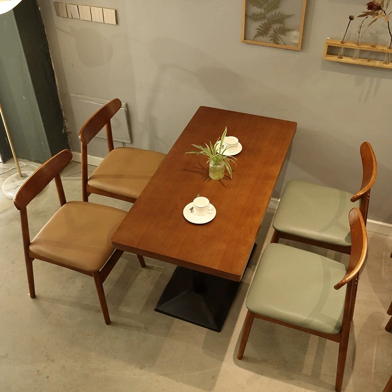 & Handcrafted Modern Design Wooden Table for Home Office Dining Apartment Hotel Decor Crescent Crafts for Courtyard Use