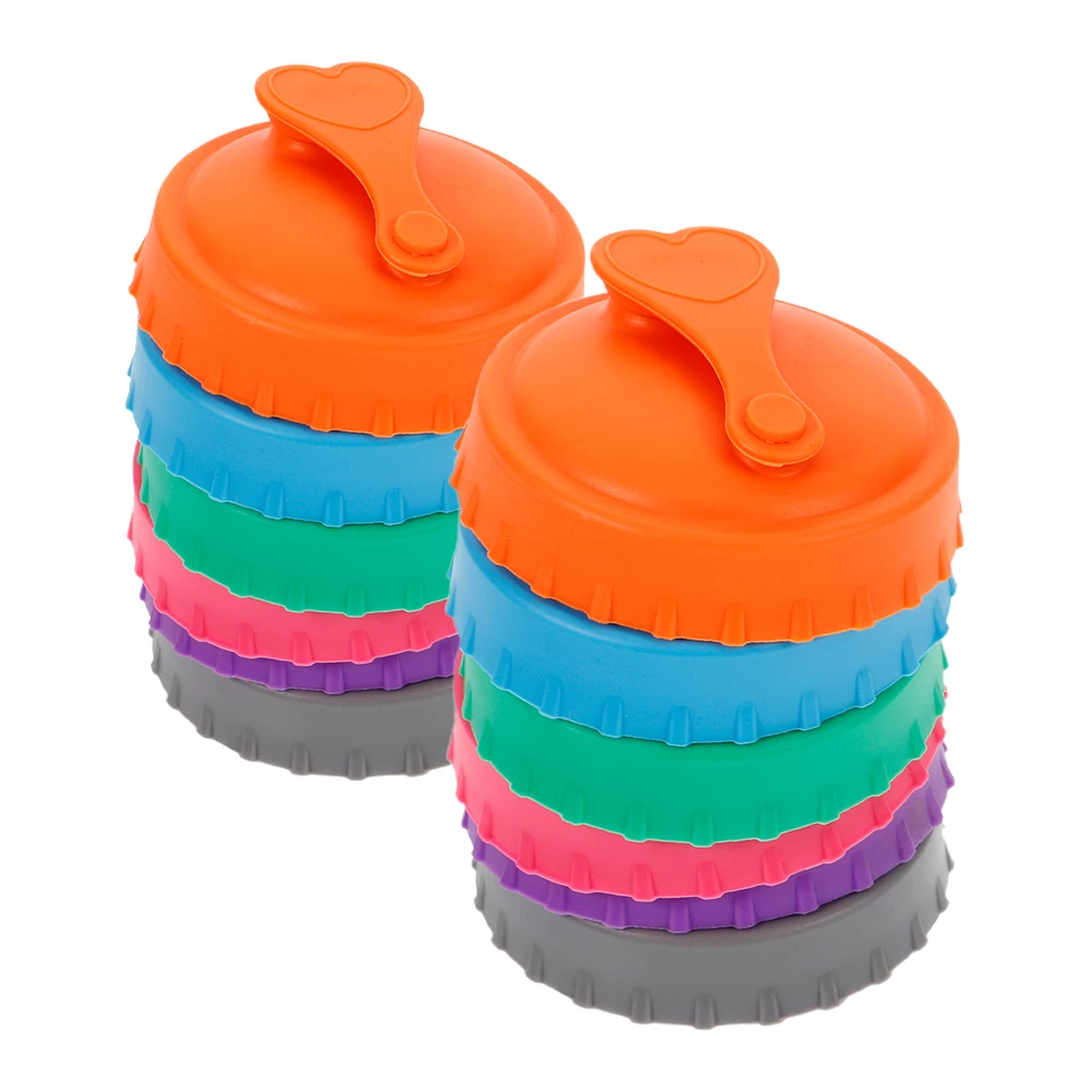 

12 Pcs Silicone Can Lids Leakproof Soda Beverage Covers Portable Drink Toppers for Slim Cans Picnic Travel Kitchen Bar Supplies