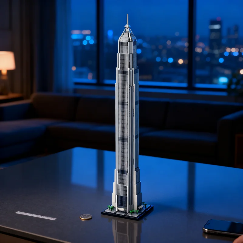 

2716pcs MOC Ping An Finance Centre 1 800 Scale Architecture Model Building Blocks Creative Display Gift Collectible Decor Kids