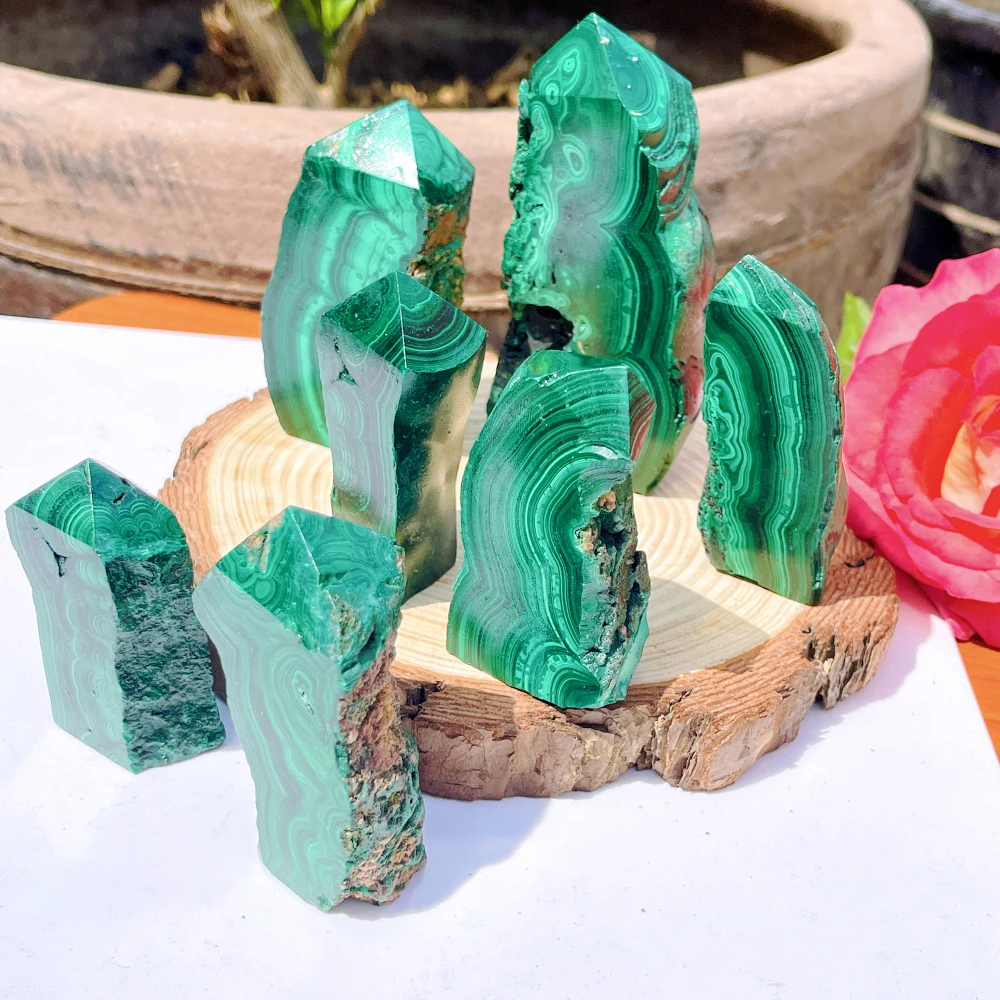 Natural Green Malachite Collectible Minerals Specimen Home Garden home decor Meditate on the Reiki energy horoscope stone 4