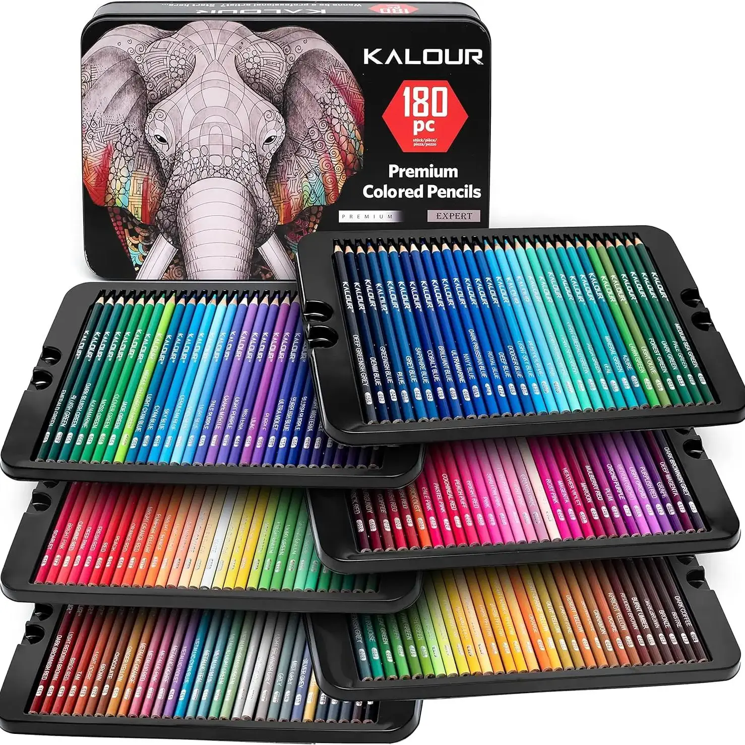 KALOUR 50 stuks metallic kleurpotloden voor volwassen kleuren, zachte kern met levendige kleuren, ideaal voor tekenen mengen schetsen schaduw, kleurpotloden voor volwassenen beginners KALOUR 50 stuks metallic kleurpotloden voor volwassen kleuren, zachte kern met levendige kleuren, ideaal voor tekenen mengen schetsen schaduw, kleurpotloden voor volwassenen beginners