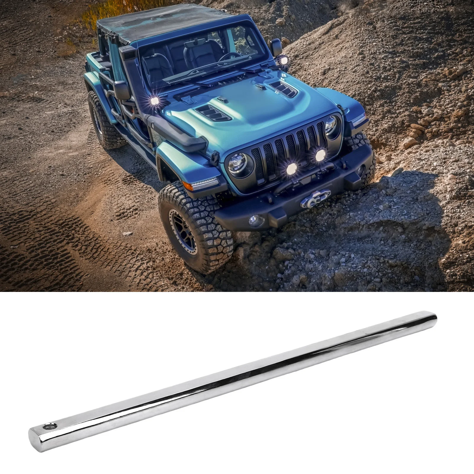

Double D Galvanize Steering Shaft Easy Installation 16in Length Stable Performance 3/4in DD Steel Steering Shaft for Car