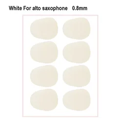 8Pcs Sax Mouthpiece Cushions Patches Pads Wind Instrument Mouthpiece Cushions Silicone For Treble Alto Tenor Sax Clarinet