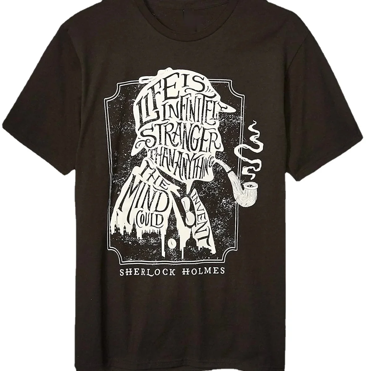 

Fun Pipe Men's Letter Printing Summer Cotton O-neck Short Sleeve T Shirt