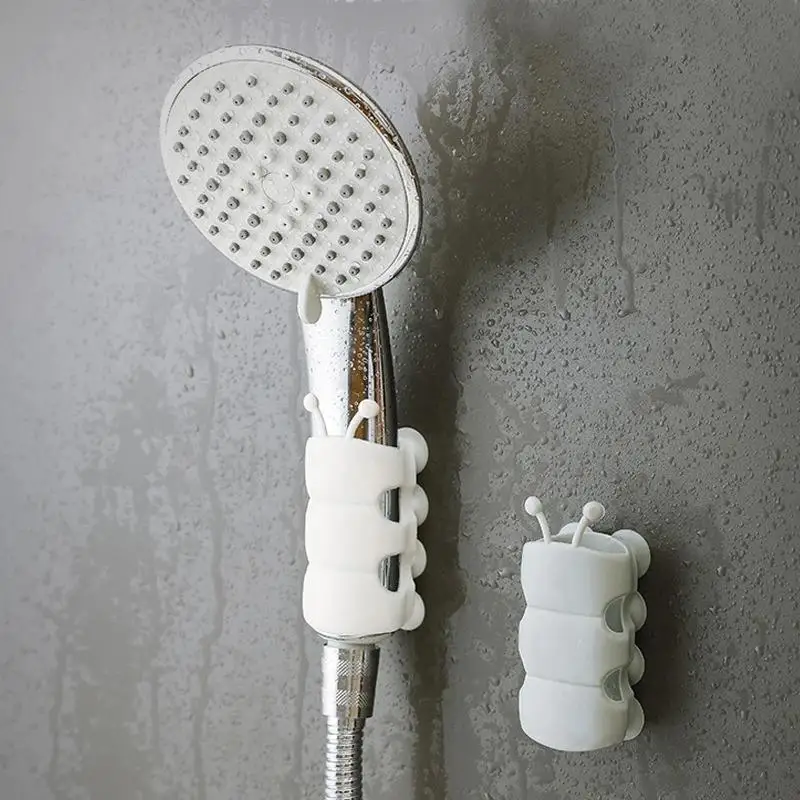 Practical 2026 Bathroom Wall‑Mount Shower Head Holder Removable Silicone Punch‑Free Suction Cup Bracket Household Shower Supply