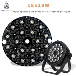 6 in 1 18x18w Waterproof Par Light RGBWA UV LED Panel, 4 in 1 18x12w, 18x15w RGBWA 5 in 1 Lamp Beads for Waterproof Par Light