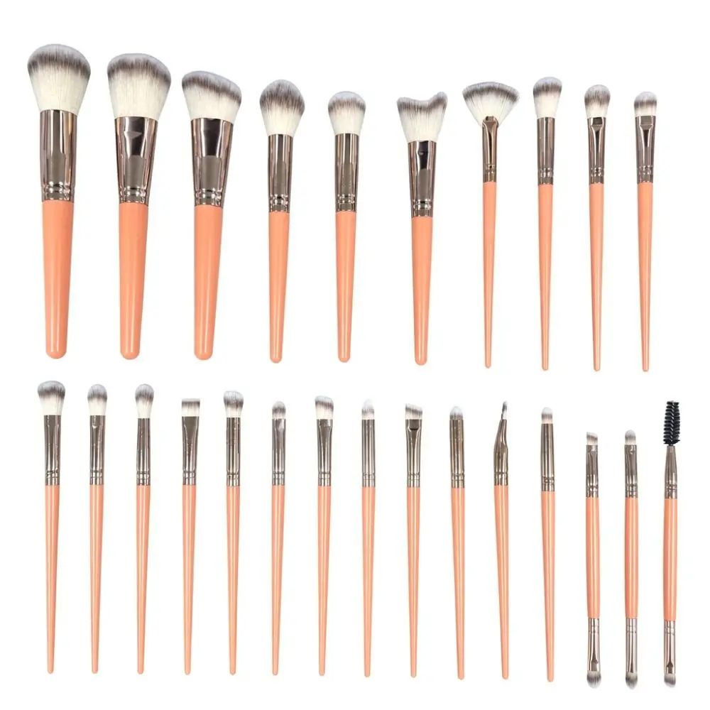 Premium Cosmetic Brush Kit Synthetic Fiber Foundation Powder Blush Eye Shadow Concealer Highlighter Beauty Makeup Tools