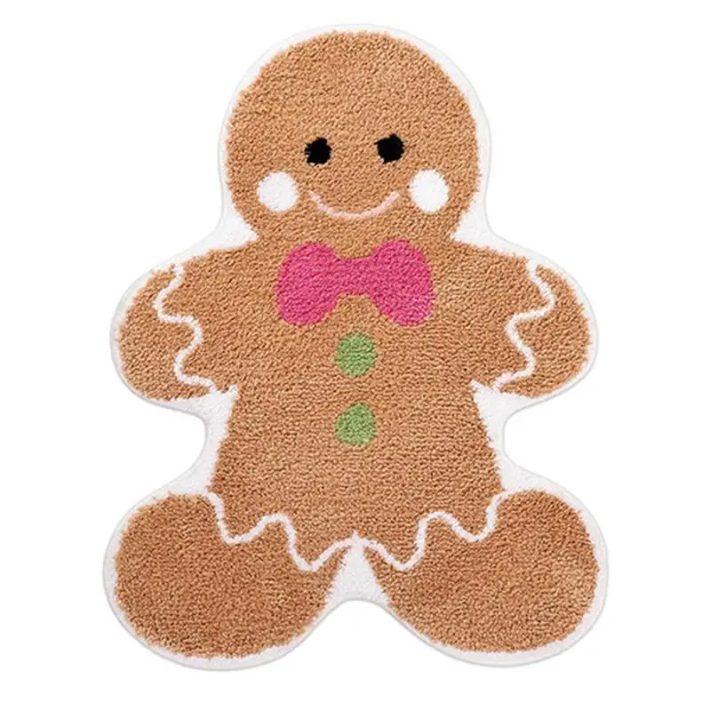 Christmas Gingerbread Candy Home Kitchen Mats Rugs Gingerbread For Balcony Bedroom Floor Mat Living Room Welcome Carpet