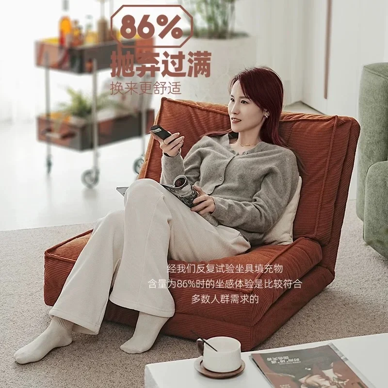 Lazy Living Room Sofa  Foldable Dual-use Single Sofa Lazy Tatami  furniture Home Lie and Sleep Floor Leisure Sofa Bed