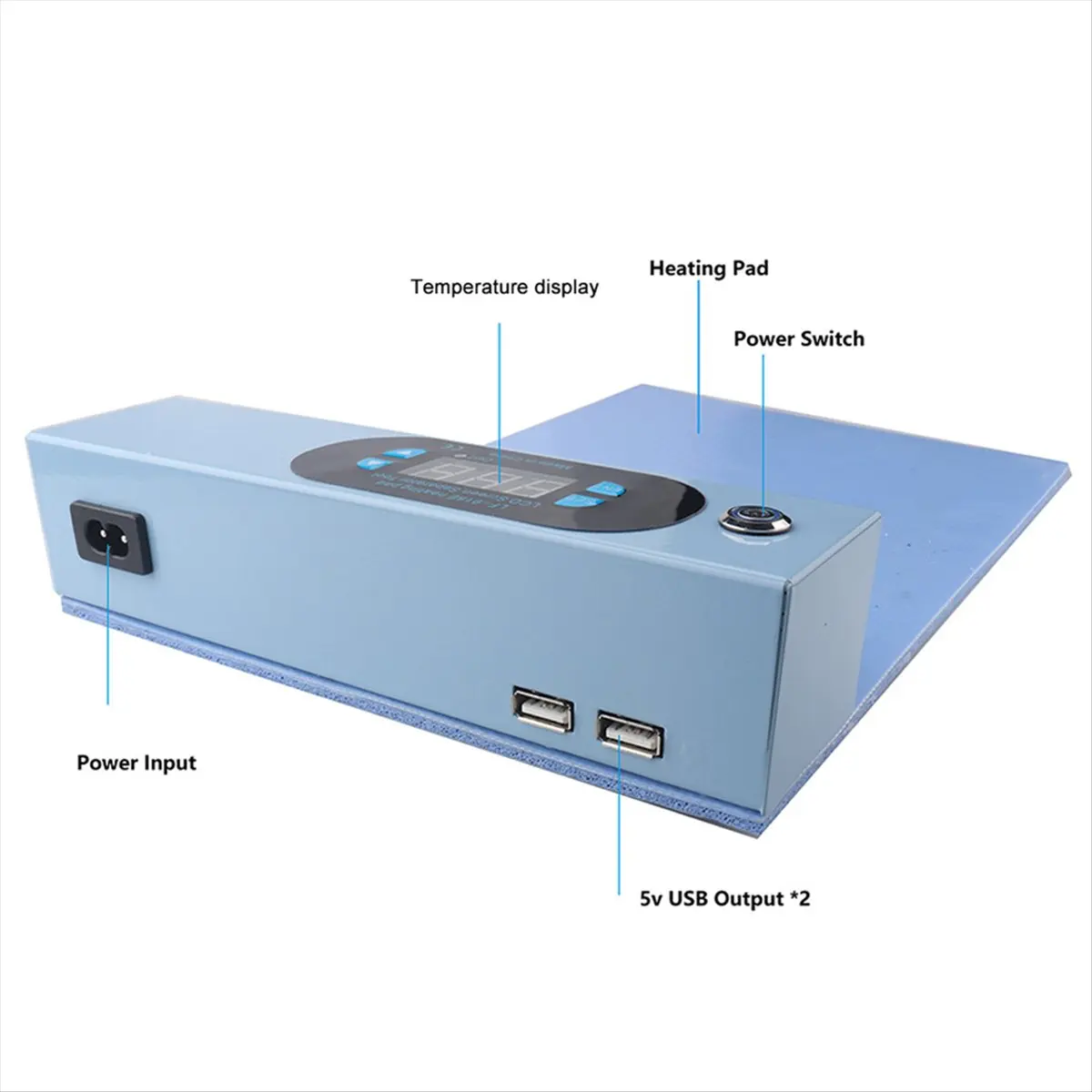 FOR HOME LF-918E LCD Screen Separator Blue Screen Splitter Heating Stage Separating Tool for Phone PC Heating Pad EU Plug