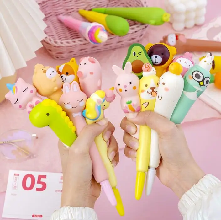 اسفنجي كليم انتعاش بطيء الإبداعية الضغط قلم محايد اللون ضد الإجهاد ضغط تململ لعبة الإجهاد الإغاثة اسفنجي اللعب