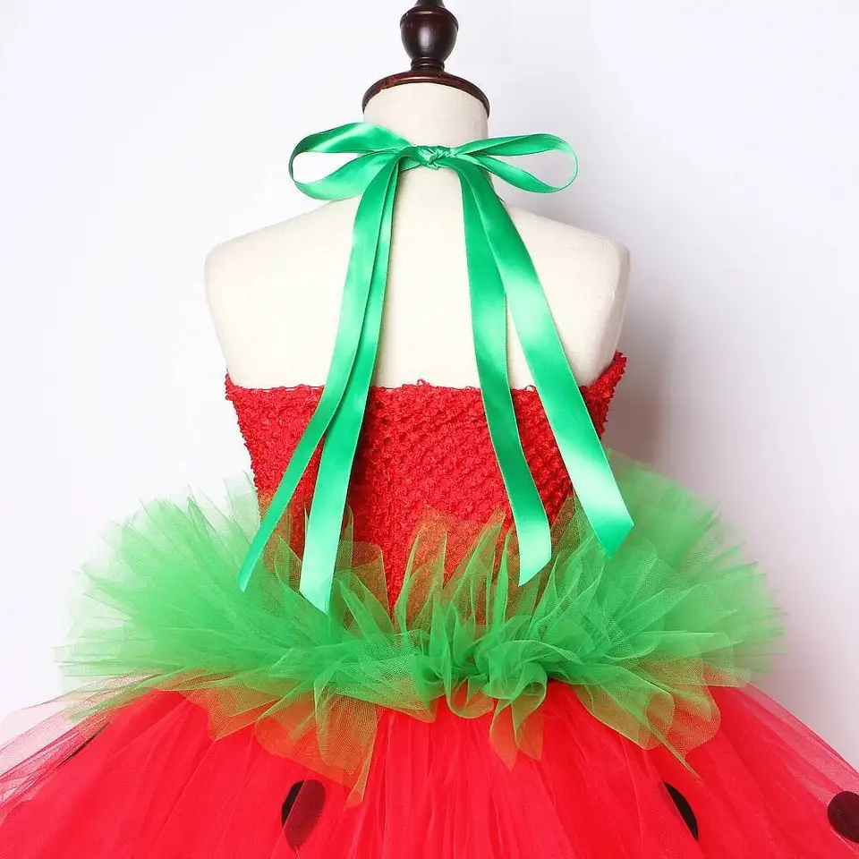green and red tutu dress Girls' Santa's Treats Tutu Dress Size: 4T Toddler By Mila & Rose main image 1