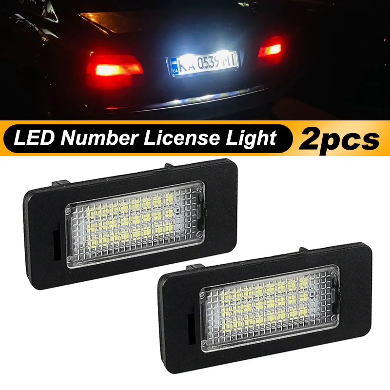 For BMW E92 E93 F30 F31 F45 E39 E60 F10 F11 E70 F80 E84 E82 F22 E90 E91 E61 X1 X3 X5 X6 M3 White LED Number License Plate Light