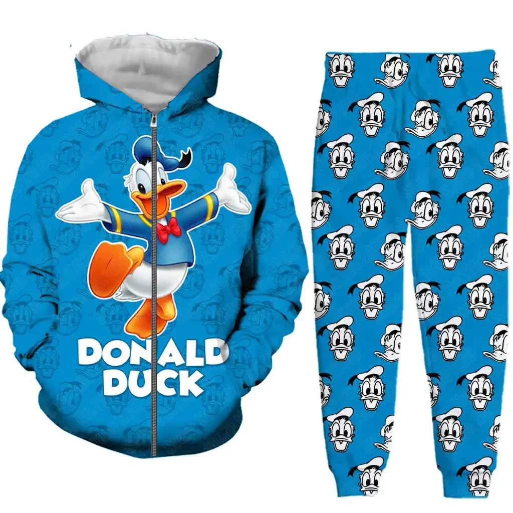 Disney Donald Duck Merry Christmas Funny Men Women New 3D Print High Quality Napping Fashion Hoodies Jacket Pants Tracksuit