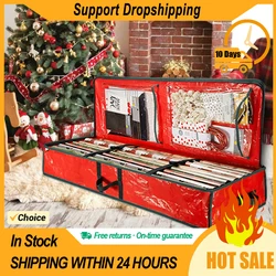 Wrapping Paper Organizer Zippered Gift Wrap Dustproof Waterproof Containers 600D Oxford Cloth Bags For Christmas Gift Large