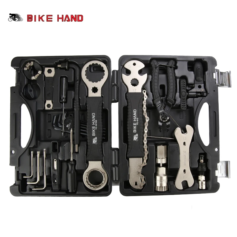 

18 in 1 Bicycle Repair Tools Kit Box Set Spoke Wrench Kit Hex Screwdriver Tools Set Bike Tools