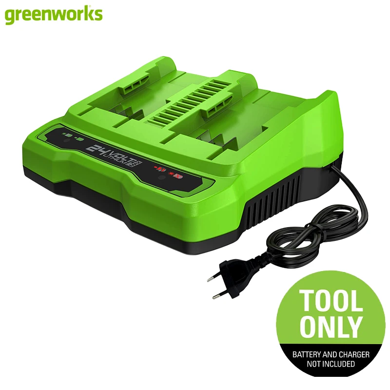 greenworks-24v-dual-port-battery-charger-eu-plug-30-min-charge-led-charging-indicator-fits-all-greenworks-24v-lithium-batteries