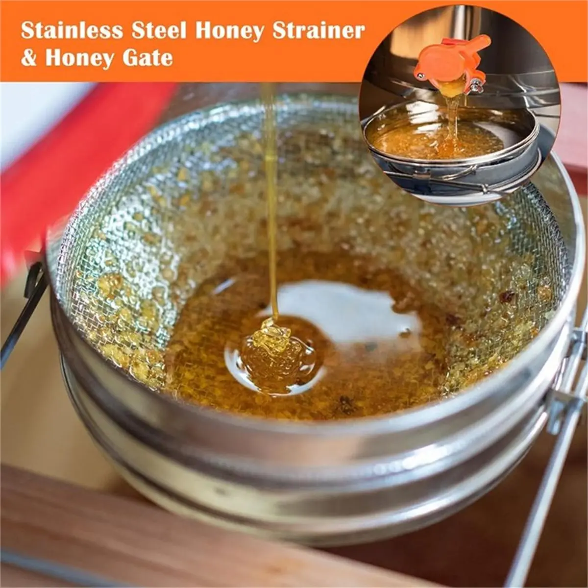 

НОВЫЙ двойной сито для сбора меда, фильтры для меда, фильтр из нержавеющей стали, набор из 6-двойного сита для сбора меда