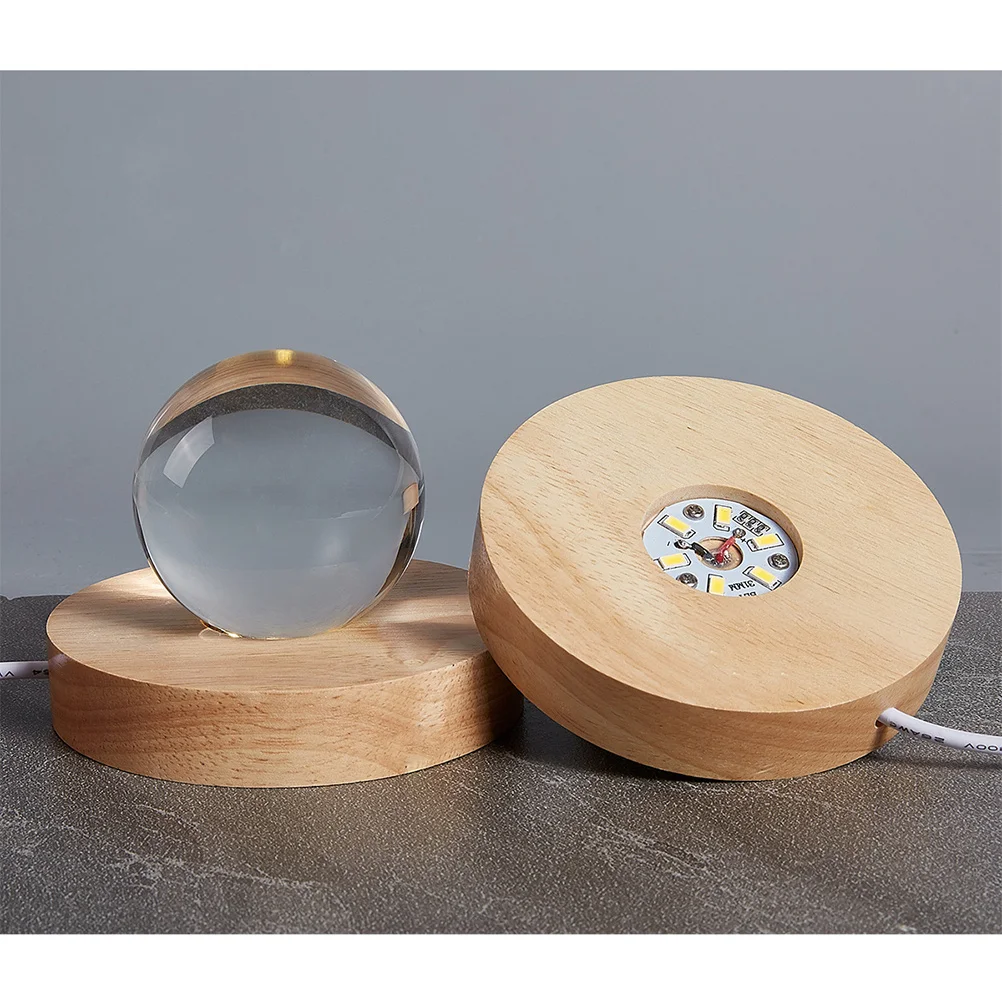 

Led Display Base Round Stand For Crystal Glass Art Vintage Night Light Home Decor Led Base Light For Collectibles