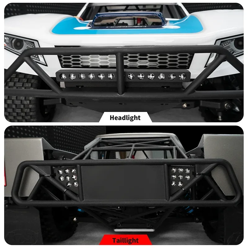 LED Simulation Front Headlight Rear Taillight for 1/5 RC Losi 5IVE-T 2.0 Short Course Truck Car