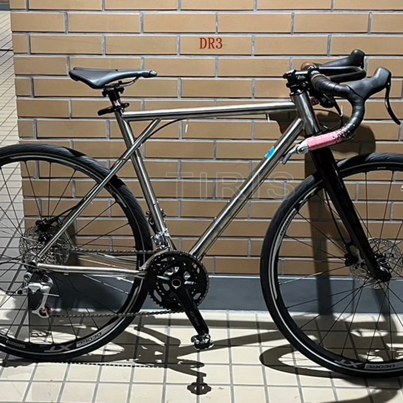TIRIS-DR3 Road Titanium Bike Frame Cyclocross Touring Bicycle Framework Frameset 700C Custom