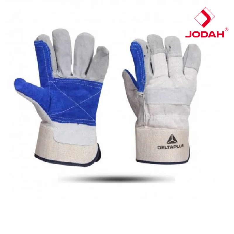 Industrial Leather Waterproof Ambidextrous Protective Gloves Delta Plus DS202RP Double Palm Design Heavy Duty Work Wear