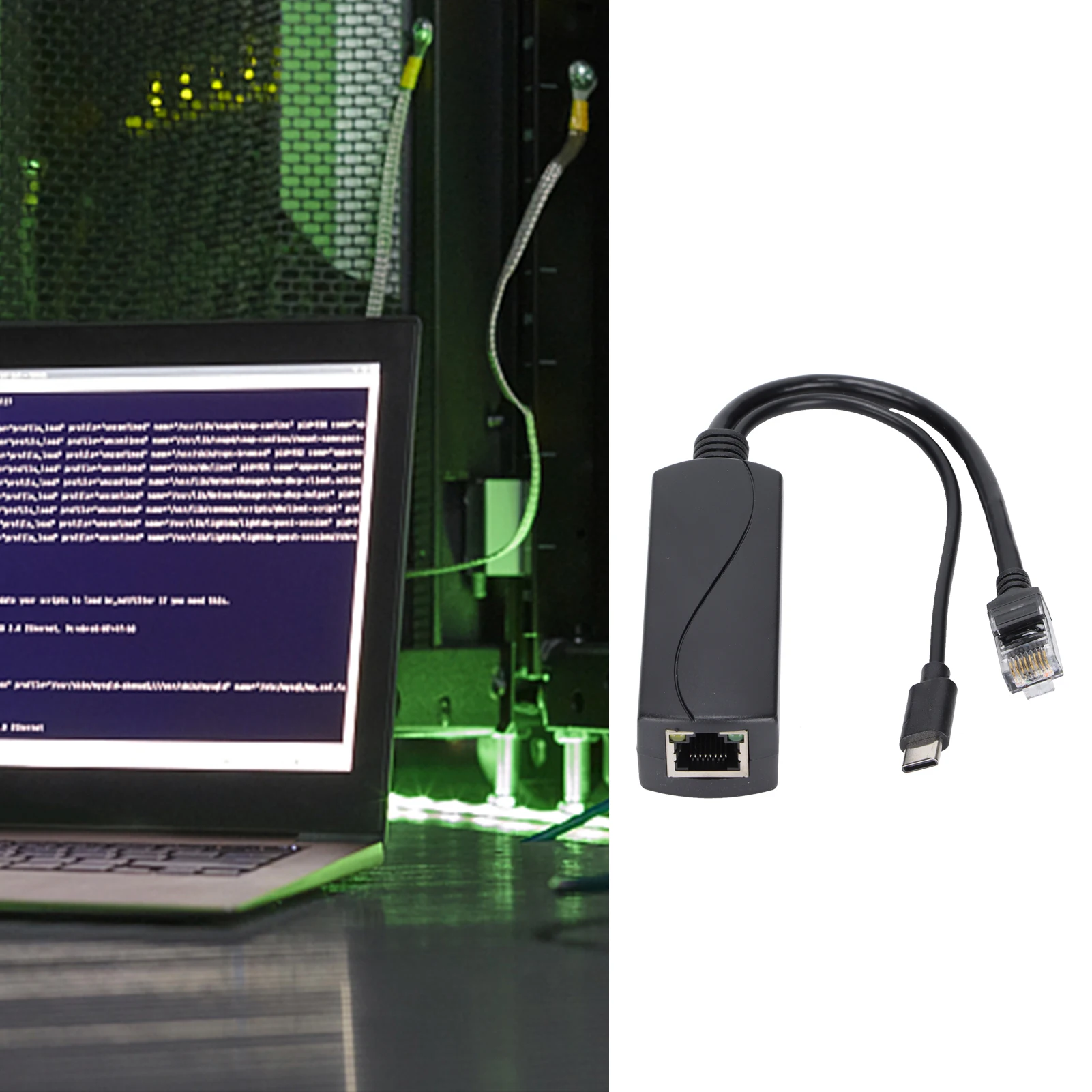 

POE Splitter RJ45 Interface Isolation Protection Support IEEE 802.3af 48V To 5V Splitter For Homes Schools Offices