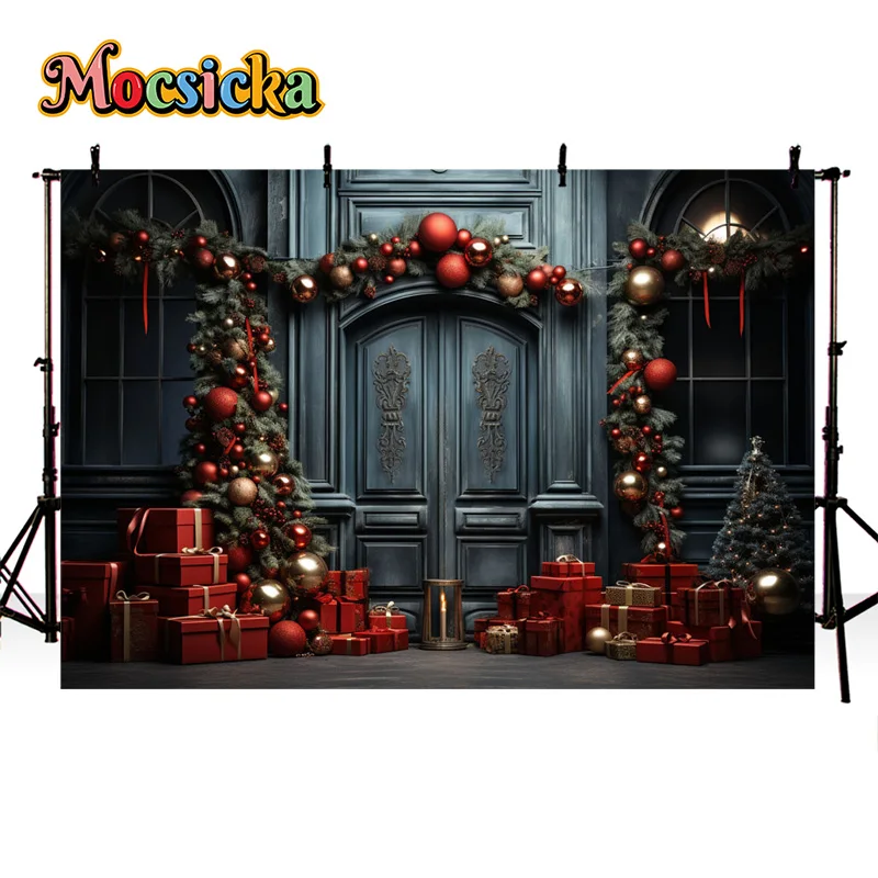 Arrière-Plan de Photographie d'Hiver, Arbre de Noël, ixdu Nouvel An, Portrait d'Enfant, Studio Familial, Bannière Photo