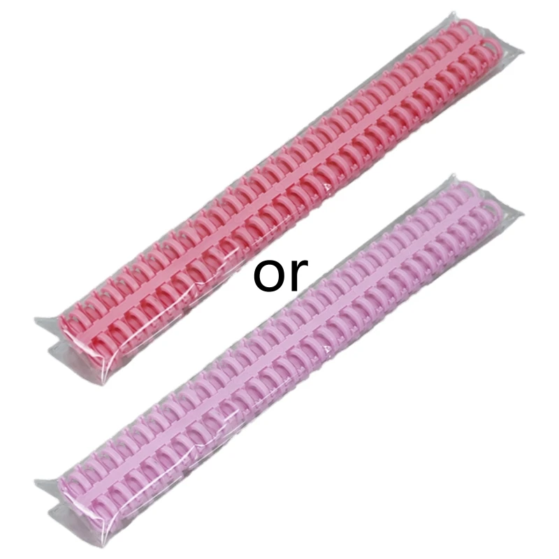 30-Ring bunte Kamm bindung Stacheln Kunststoff Spiral binde spulen große Kapazität Home Office Schule mehrfarbig 5er Pack