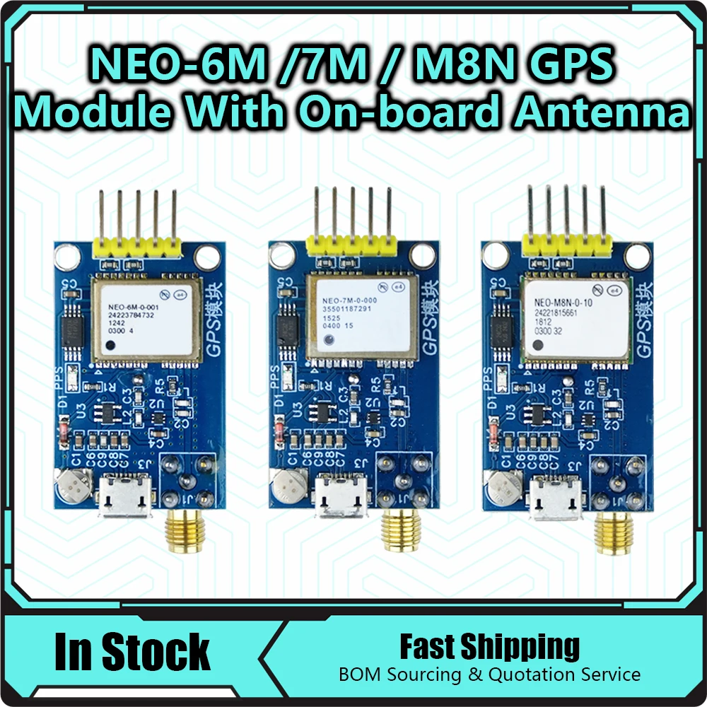 GPS NEO-6M NEO-7M NEO-8M NEO-9m Satellite Positioning Module Development Board for Arduino STM32 C51 Microcontroller