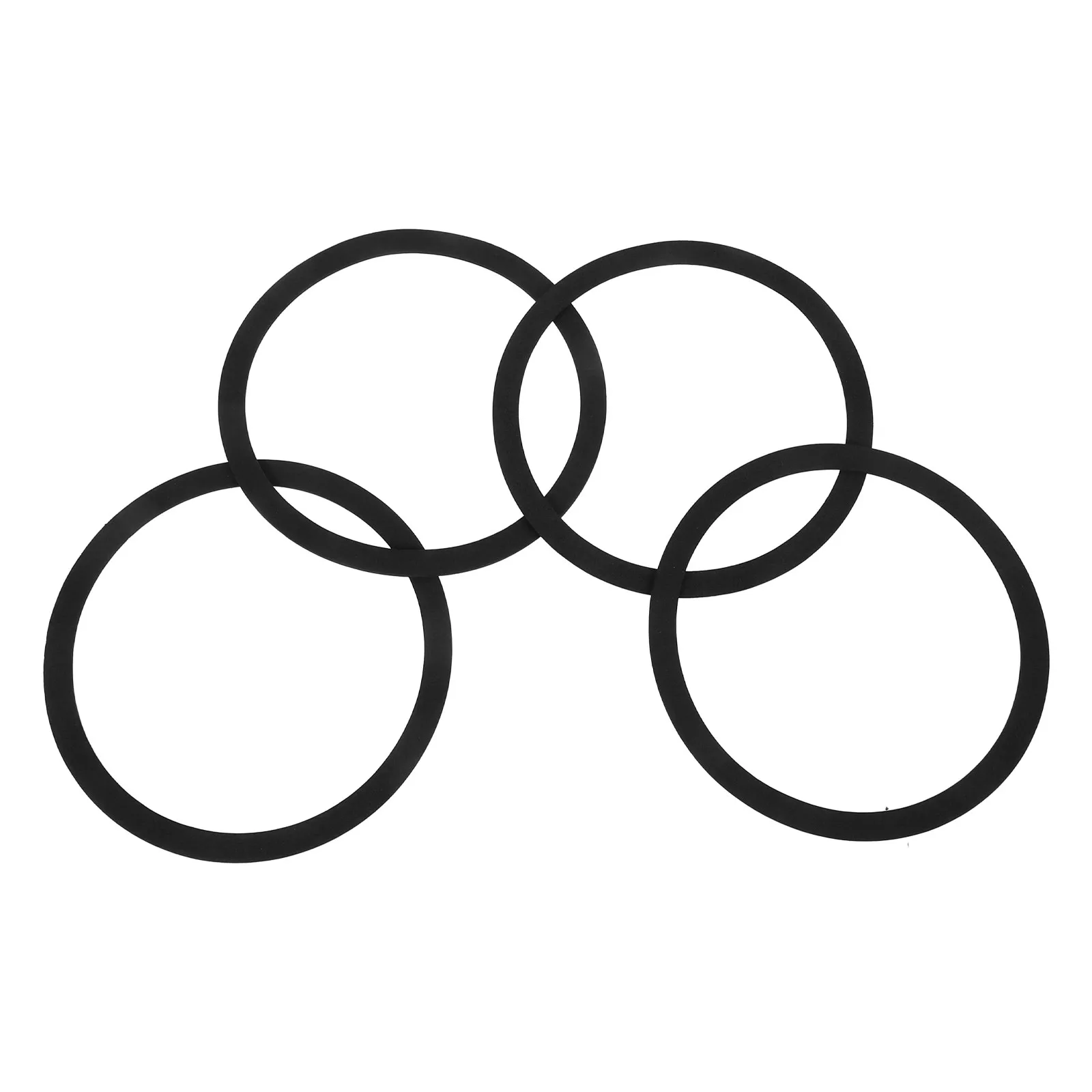 

4pcs Car Speaker Ring Foam Adapter Replacement For Auto Spacers Vehicle Audio System Spacer Ring Soundproof Sealing Car