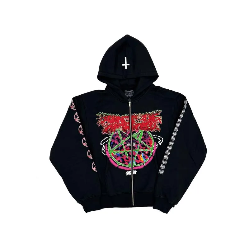 Neue Männer KEN CARSON A Great Chaos tatsächliche Hass Tour Pullover Hoodies Hoody Mit Kapuze Sweatshirts samt Baumwolle Dicke Fleece UNS N313