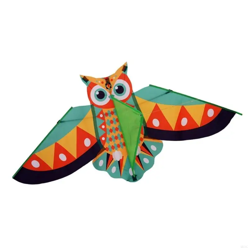 M89C Kites chouette bleu vibrant pour enfants Easy pliable Design Outdoor Play Toy