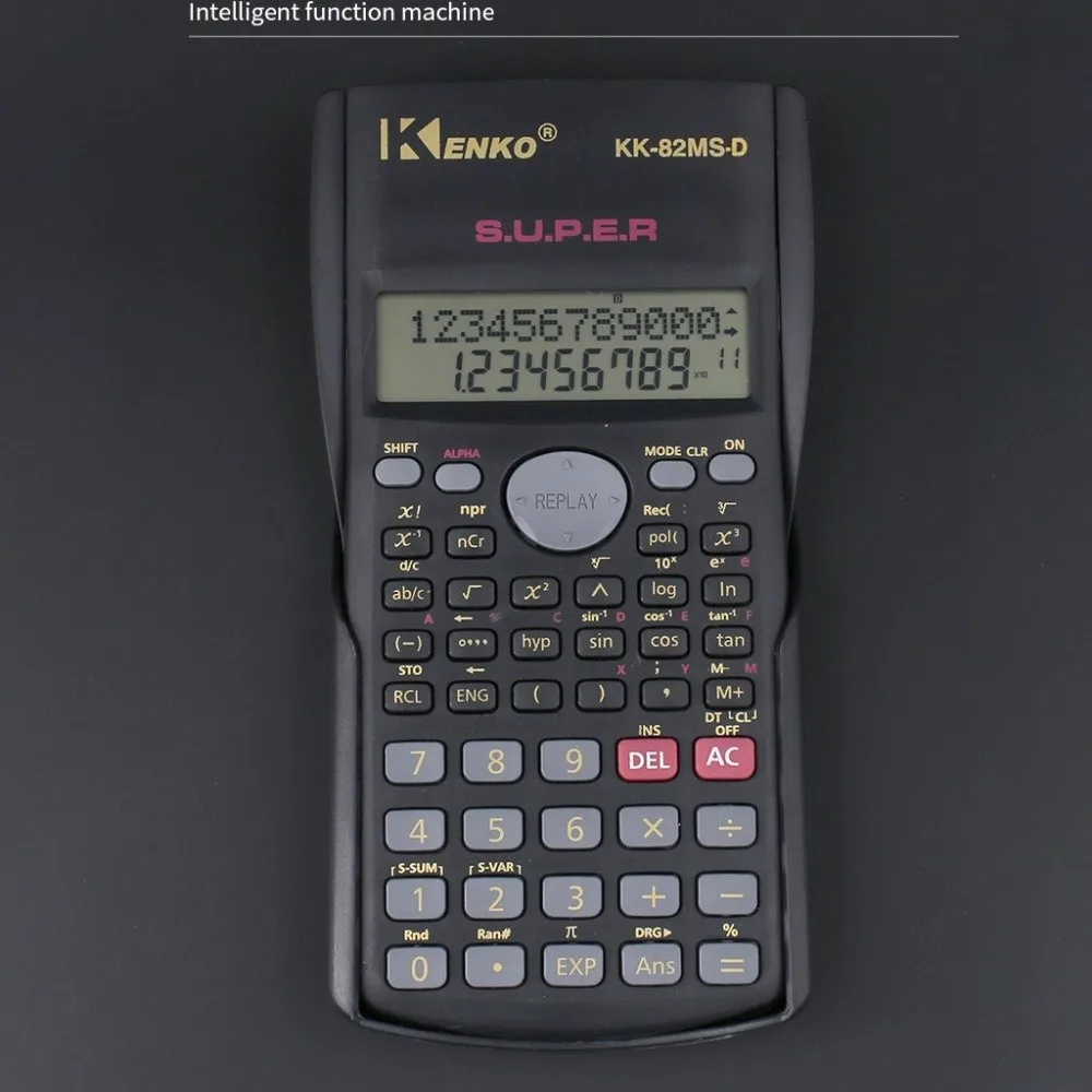 12 Digits Display Scientific Calculator 2-Line Screen Multifunctional 240 Functions Calculator Simple Operation Big Screen