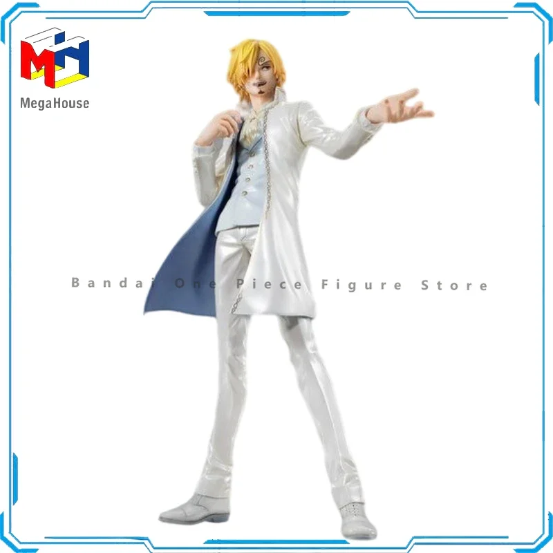 In Stock Original Bandai One Piece Mega House Sanji Action Figures Animation Toys Gifts Model Genuine Collector Anime Hobby