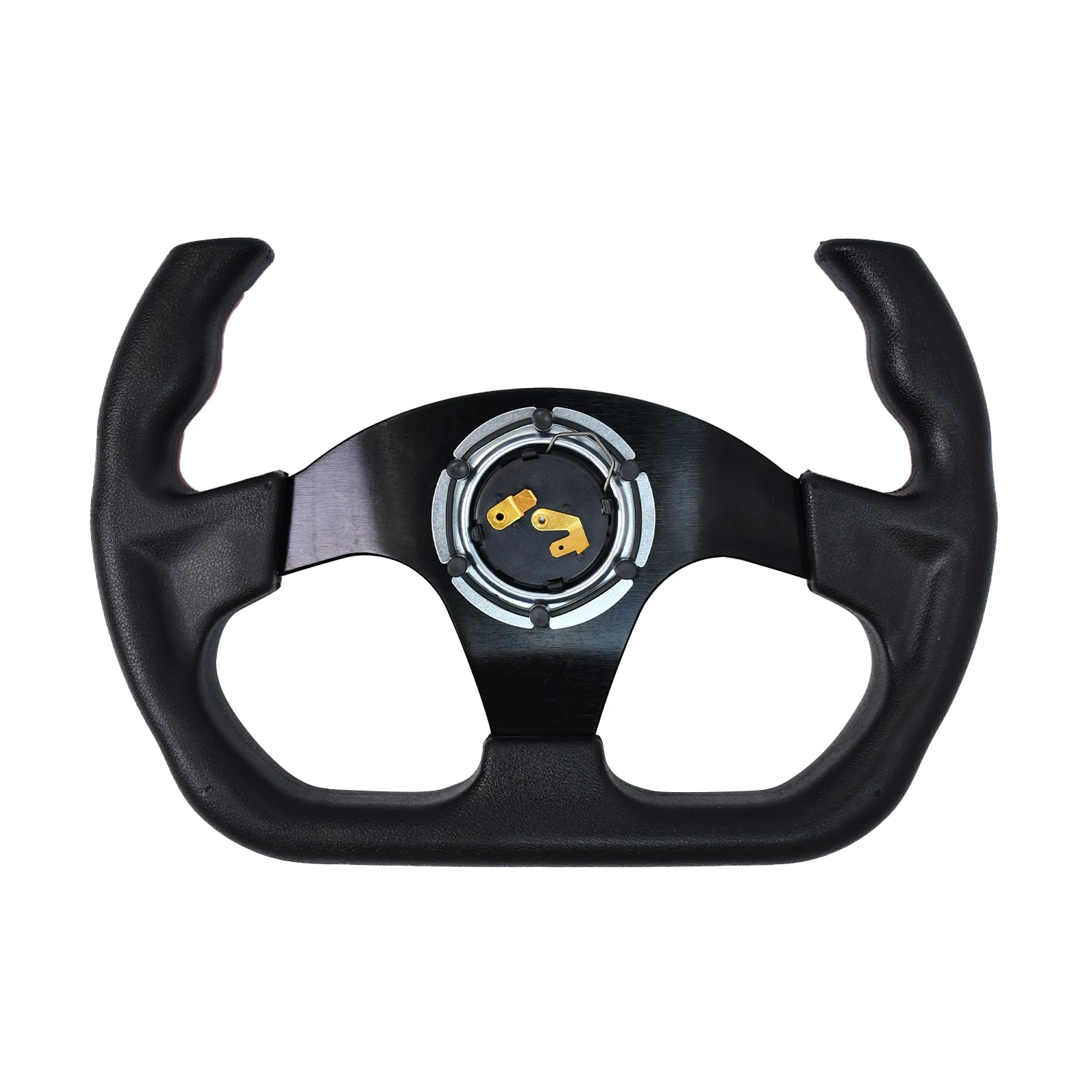 TIYPEOR Sport Racing 13Inch 330mm Flat Drift Steering Wheel D-Type PU Universal