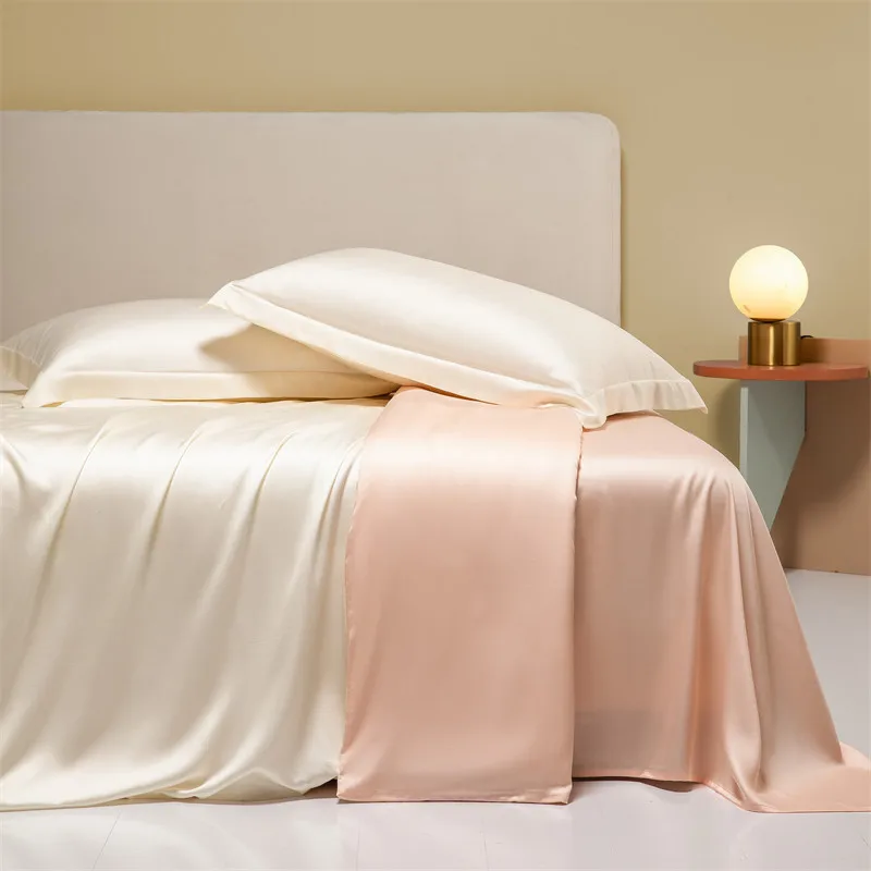 

Class A high-grade 200 pcs light luxury simplicity summer Lenzing Tencel quilt cover bed sheet four-piece set